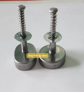 2 pcs (SMALL size) Oval and Round STAINLESS STELL Polvoron Molder