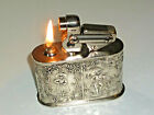 Kw (Karl Wieden) Semi-Automatic Table Lighter W. 800 Silver Case & Relief - 1930