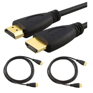 2x PREMIUM HDMI CABLE 6FT For BLURAY 3D DVD PS3 HDTV XBOX LCD HD TV 1080P - Picture 1 of 4