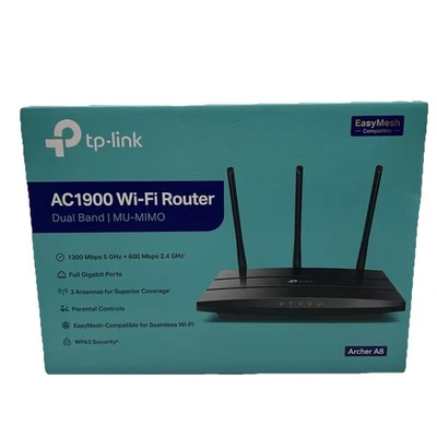 Router WiFi Gigabit Doble Banda TP-Link Archer A8 AC1900 MU-MIMO Foto 1 de 4