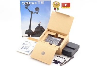 Doppelte Zähne [NEUWERTIG in Box] Contax T3 D titanschwarz analoge Kleinbildkamera aus Japan - Bild 1 von 4
