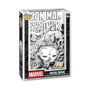 GRAIL Funko Pop! Fundas de cómic Iron Man #1 blanco y negro LE 750 PEDIDO ANTICIPADO - Imagen 1 de 3