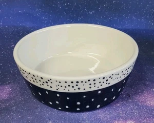 Boots and Barkley Ceramic Blue " Woof" Dog Bowl - Picture 1 of 7