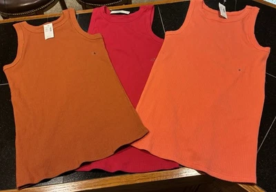 Maurice’s Lote De 3 Tanques Nuez moscada Raspador Mandarina Talla Sm nuevo con etiquetas Foto 1 de 4