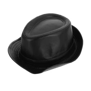 Jazz Top Hat Miss Man Wide Brim Hats British Style Middle Aged Elderly - Imagen 1 de 12