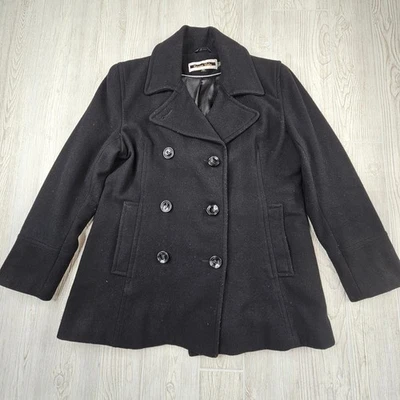 Chaqueta chaquetón Kristen Blake negra de doble botonadura mezcla de lana para mujer PM Foto 1 de 4