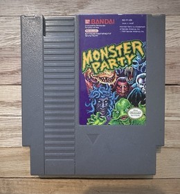 MONSTER PARTY Nintendo NES Game Cartridge BANDAI 1989
