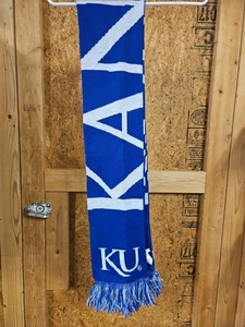 KU Kansas University Jayhawks Scarf College Basketball 6 1/2” Wide - Picture 1 of 7