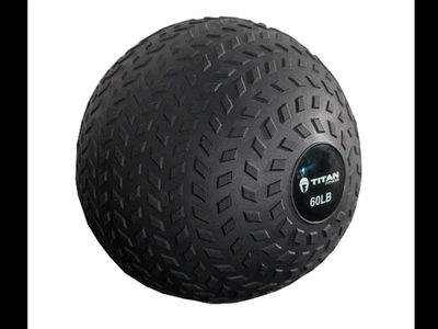 Titan Fitness 60 lb rubber tread slam ball - Image 1 of 2