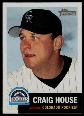 2002 Topps Heritage #177 Craig House Colorado Rockies - Image 1 of 2