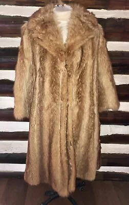 VTG 1950s I MAGNIN FULL LENGTH REAL RED FOX FUR COAT RARE - Image 1 of 4