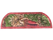 Vintage Headboard Vishnu Wall Sculpture Indian Art Home Decor yOGA ZEN  MEDITATE