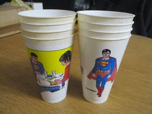 Superman The Movie Plastic Pepsi Cup 1978 Lois & Superman / Superman - Foto 1 di 1