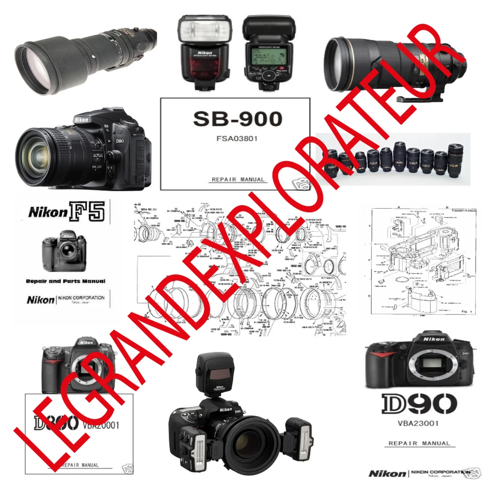 Ultimate Nikon Nikonos Coolpix Camera  Repair & Service manual    815 PDF on DVD - Image 1 of 1