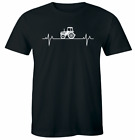 Tractor EKG T-Shirt Tractor Heartbeat for Farmers Tee