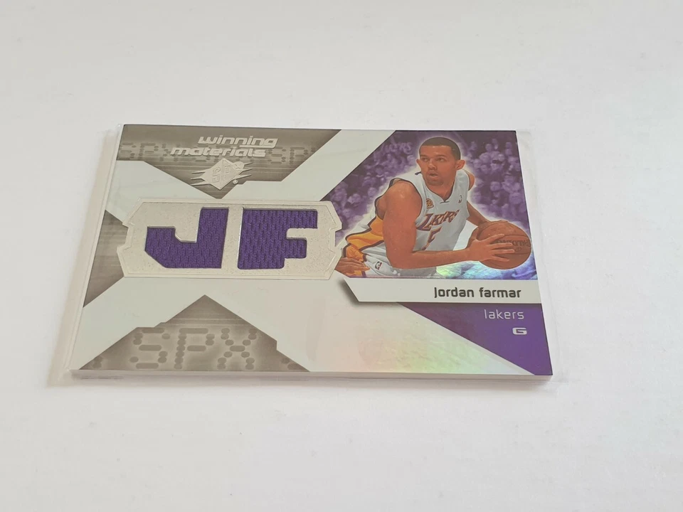 2008-09 SPx Winning Materials Jordan Farmar Dual Jersey Card - L.A. Lakers - Image 1 of 1