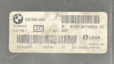 2008 BMW 128I Control Module 61359175652 - Imagem 1 de 3