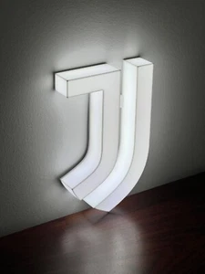 Juventus Insegna luminosa Juve logo lighted sign targa Lampada lamp - Foto 1 di 9