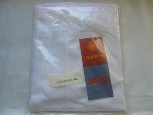 Petticoat made in Poland un used or old stock white, lace trim size s - Picture 1 of 7