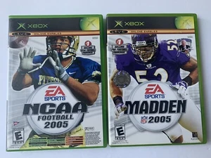Madden 2005 & NCAA Football 2005 / Top Spin Combo (Microsoft Xbox, 2004) - CIB - Bild 1 von 5