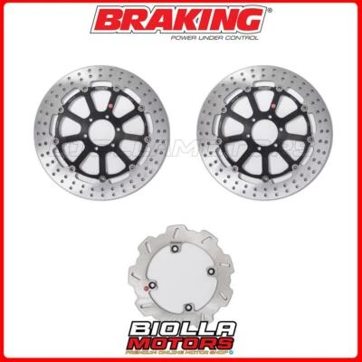 KIT DISCHI FRENO BRAKING DUCATI 916 SP 916 1995 - ANTERIORE + POSTERIORE [FLOTTA - Изображение 1 из 4