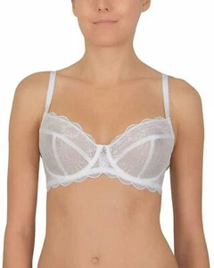 Naturana Cybele Delicate Lace Balcony Underwired Non Padded Bra 17404 - Picture 1 of 12