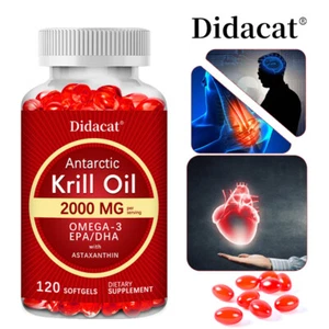 Antarctic Krill Oil Capsules,Balance Blood Circulation And Cardiovascular Health - Picture 1 of 15
