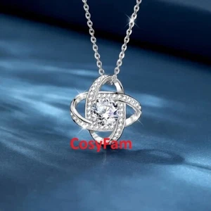Silver Necklace Gift To My Mom Mother From Son Daughter Birthday Valentine's day - Picture 1 of 11