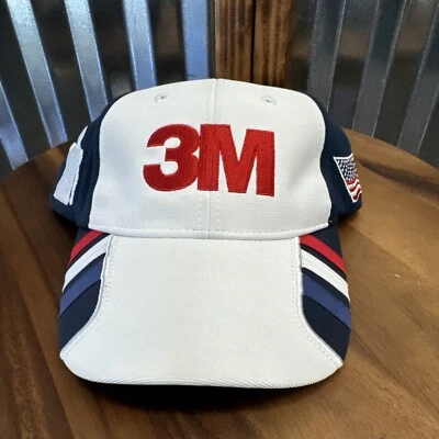 Sombrero ajustable 3M Racing Hire Our Heroes Patriótico NASCAR rojo blanco azul nuevo Foto 1 de 4