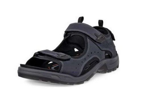 Ecco Sandalo Offroad Andes II Ltd Blu Pelle Nuuk Trekking Escursionismo