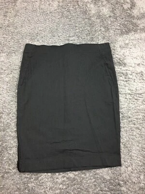 Glamour Lane Bryant Skirt Womens Size 18 Gray Straight Stretch - Image 1 of 4