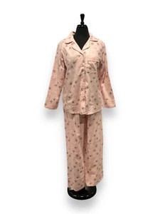 CHARMOUR - Juego de pijamas de franela micropolar de dos piezas para mujer con borde satinado - Imagen 1 de 24