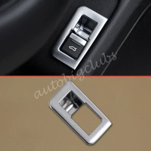 For Audi A6 2019-2024 Matte Chrome Rear Door Switch Open Cover Trims Accessories - Imagen 1 de 4