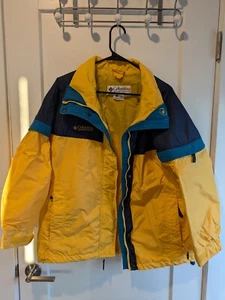 Vintage 90's Y2K Columbia Sportswear Bugaboo Jacket Yellow Blue - Women's Large - Picture 1 of 9