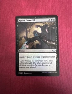 Hero's Downfall FOIL - NM - MTG Crimson Vow - Magic the Gathering - Picture 1 of 1