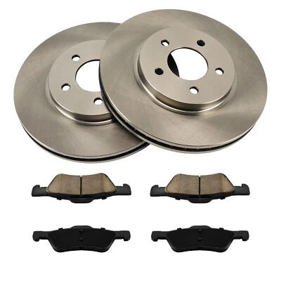 Front Disc Brake Rotors & Pads Kit For Ford Escape Mazda Tribute 2005-2012 - Image 1 of 4
