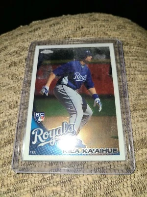 Kila Ka'Aihue 2010 Topps Chrome Rookie Baseball Card #215 Kansas City Royals  - Image 1 of 2