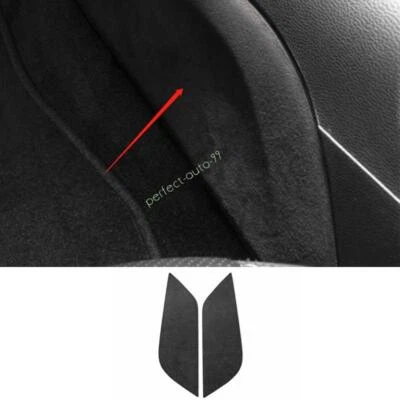 For Ford Mustang 2015-2023 Black Alcantara Center Gear Shift Side Cover Trim 2X - Image 1 of 3