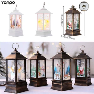 Linterna LED Navidad Claus Decoración Muñeco de Nieve Árbol Adorno Vintage Colgante LD - Imagen 1 de 24