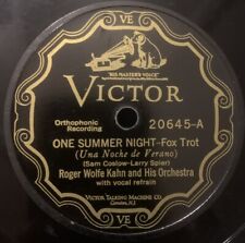 Roger Wolfe Kahn & Orchestra - One Summer Night / South Wind - ﻿Victor 20645 EX
