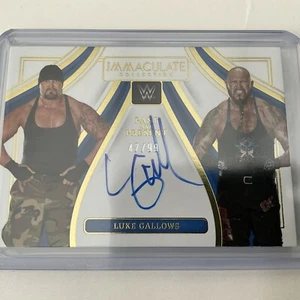 2023 Panini Immaculate Collection WWE - Past and Present Signatures Luke Gallows - Picture 1 of 2