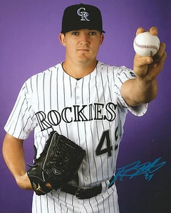 GFA Colorado Rockies REX BROTHERS Signed 8x10 Photo R3 COA - Picture 1 of 2