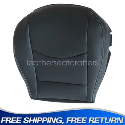Front Driver Side Bottom Seat Cover Leather Black For 2009-2014 Mazda MX-5 Miata - Image 1 of 4