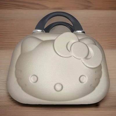 Hello Kitty Cosmetic Large  Makeup Travel Carry On Hard Shell Bag Case - Image 1 of 4