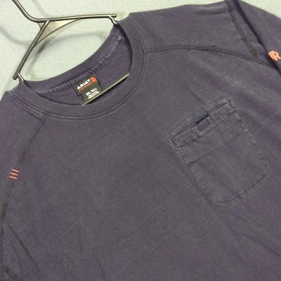 Camisa Ariat FR Para Hombre 3XLT Alta Azul Aire Crew Manga Larga Resistente al Fuego Soldador Foto 1 de 4