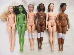 Puppe Lot E 6 Nude Articulated Mattel Wicked Barbie Inspiring Women Vinyl Jointed - Bild 1 von 5
