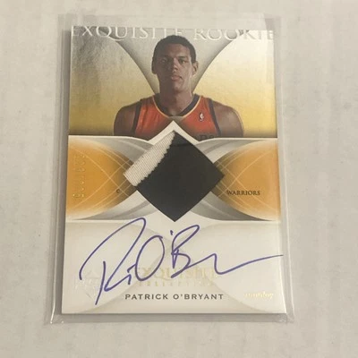 2006-07 UD Exquisite Patrick O’Bryant Rookie 2 Color Patch Auto Autograph /225 - Image 1 of 2