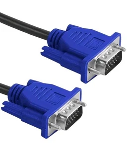 VGA KABEL (12,5 METER) VERLÄNGERUNG SVGA VIDEO ADAPTER MÄNNLICH MONITOR HD TV PC.  - Bild 1 von 1
