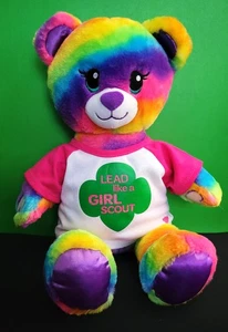 Camiseta Build a Bear Rainbow Bear Lead Like a Girl Scout BAB - Imagen 1 de 4