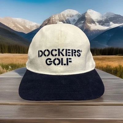Gorra de béisbol Dockers Golf Levi Strauss Golf Club de campo de cuero con tirantes Foto 1 de 4